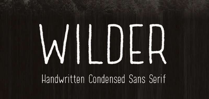 Wilder-Handwritten-Condensed-Sans-Serif-1 A Look at the Most Popular Textured Fonts