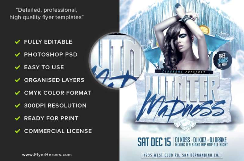 Winter-Madness-Flyer-Template-3-1 Winter Flyers Featuring Activities You Can't Miss