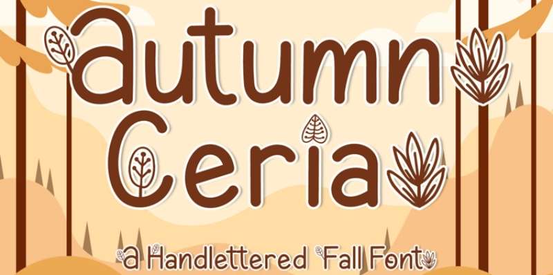 autumn-ceria-1 Stunning Autumn Fonts to Add a Cozy Touch to Your Designs