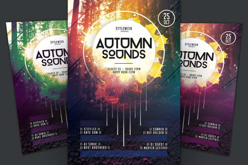 autumn-sounds-1 Effective Autumn Flyers That Will Get You Noticed