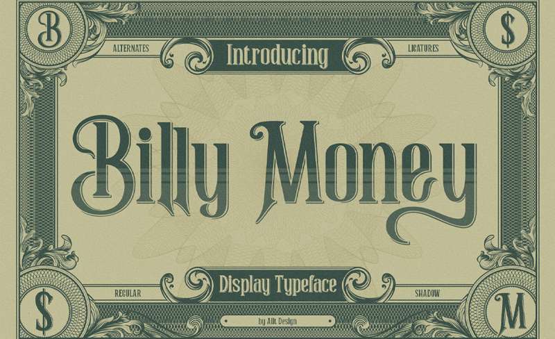 billy_money Must-Try Money Fonts for Your Creative Projects
