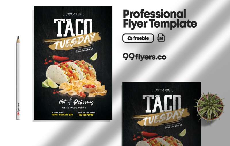 black-modern-taco-tuesday-flyer-template-1 Taco Tuesday Flyers That Will Make Your Mouth Water