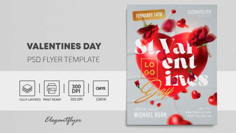 classy-romantic-valentine-s-day-party-event-flyer-template-1 Valentine's Day Flyers That Sell: 21 Great Examples