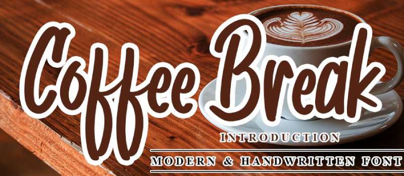 coffee-break-1 Try These Fun Coffee Fonts Today (17 Examples)