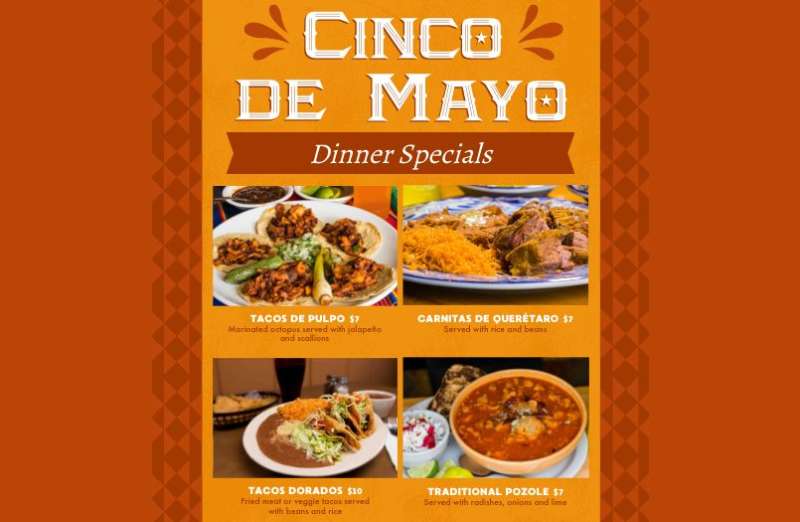 dinner-flyer Creative Cinco de Mayo Flyers That Will Take Your Party to the Next Level
