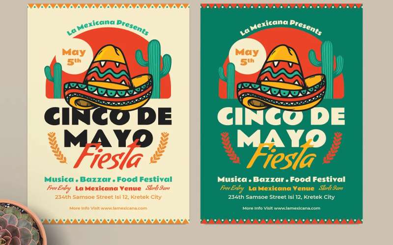 fiesta-flyers-1 Creative Cinco de Mayo Flyers That Will Take Your Party to the Next Level