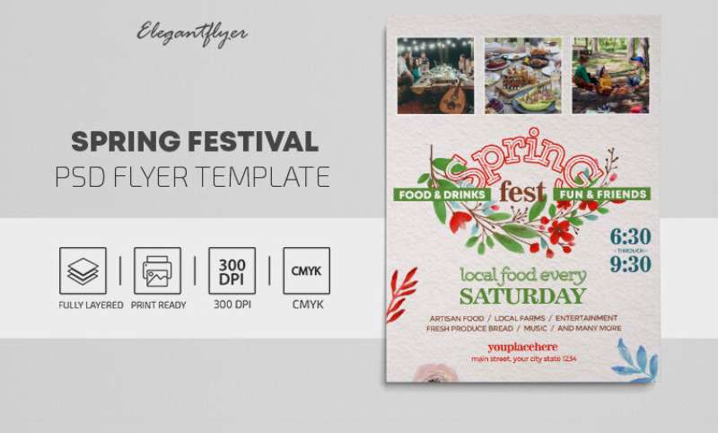 floral-grids-spring-festival-flyer-template-1 Festival Flyers That Will Ignite Your Party Spirit