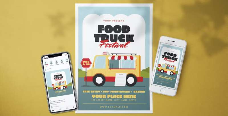 food-truck-festival-flyer-1 Food Truck Flyers That Will Make Your Mouth Water
