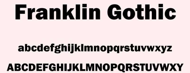 franklin-gothic-1 Get The Superman Font Or Similar Ones For Your Designs