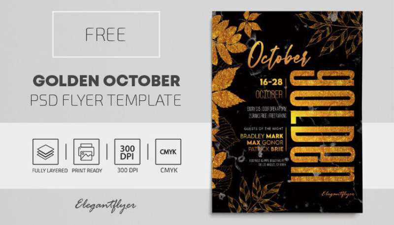 golden-border-autumn-flyer-template-1 Effective Autumn Flyers That Will Get You Noticed