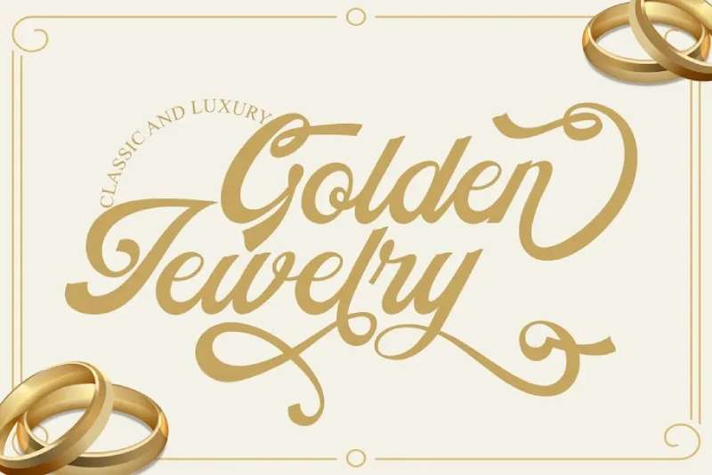 golden-jewelry-font-4-1 Jewelry Fonts That Can Add Character to Your Design