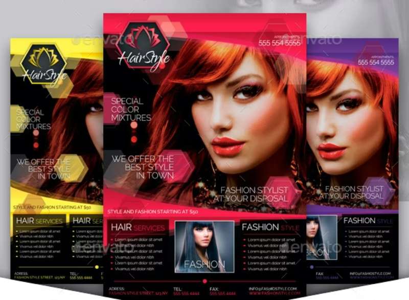 hair-salon-fashion-business-flyer-showcase-1 Creative Hairstylist Flyers That Will Leave a Lasting Impression