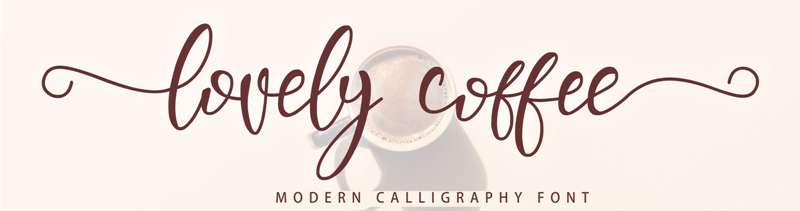 lovely_coffee Try These Fun Coffee Fonts Today (17 Examples)