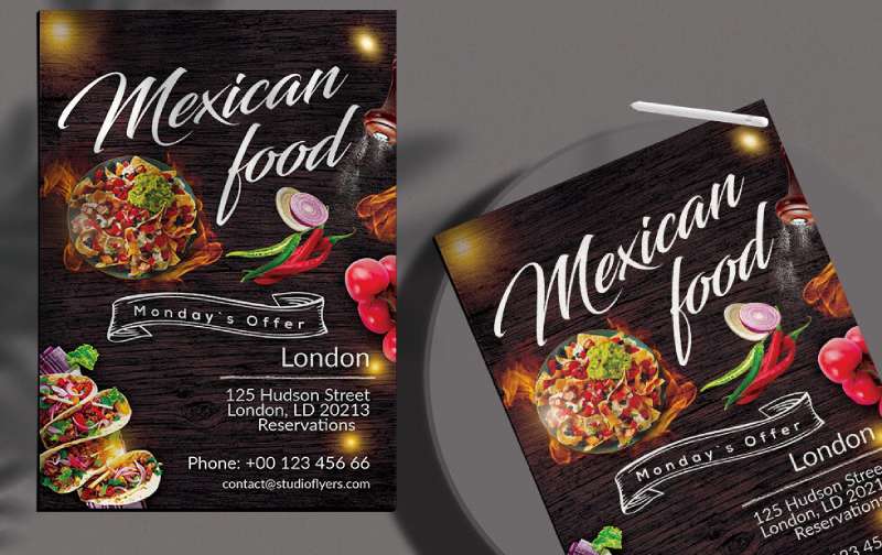 modern-mexican-food-flyer-template-1 Taco Tuesday Flyers That Will Make Your Mouth Water