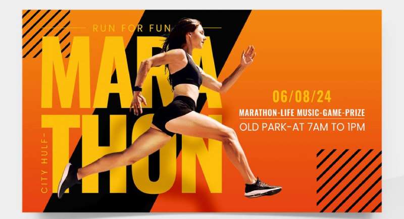 orange-modern-marathon-flyer-and-facebook-cover-template-1 Marathon Flyers That Will Get You Pumped for Race Day