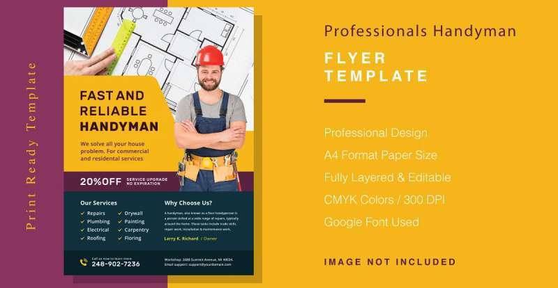 professionals-handyman-flyer-template-1 Examples of Effective Handyman Flyers