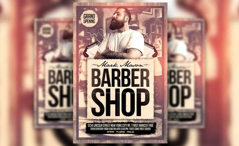 retro-barber-shop-marketing-flyer-template-1 Great Barbershop Flyers To Help You Promote Your Services