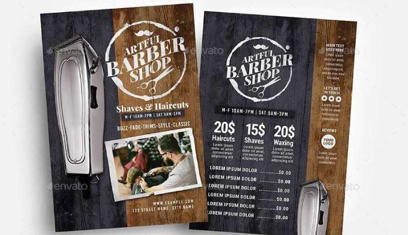rustic-1 Great Barbershop Flyers To Help You Promote Your Services