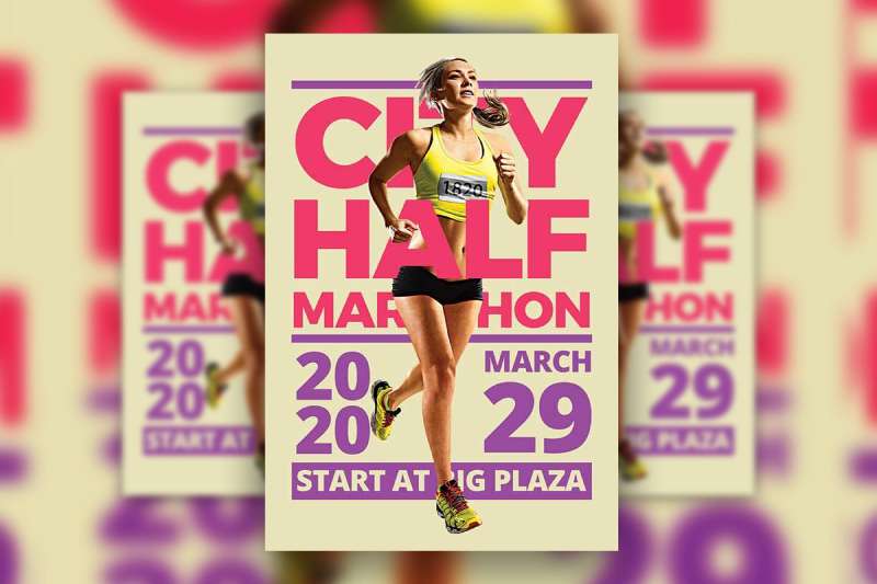 simple-modern-marathon-flyer-template-1 Marathon Flyers That Will Get You Pumped for Race Day