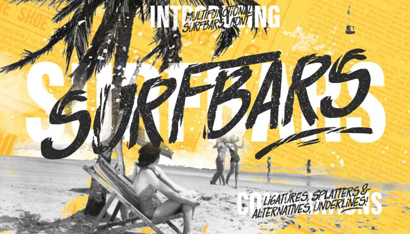 surfbars Stunning Summer Fonts to Add a Splash of Fun to Your Designs