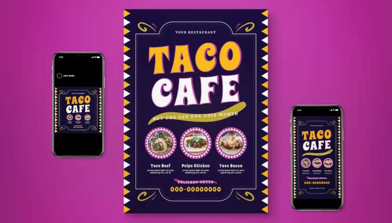 taco-menu-1 Taco Tuesday Flyers That Will Make Your Mouth Water