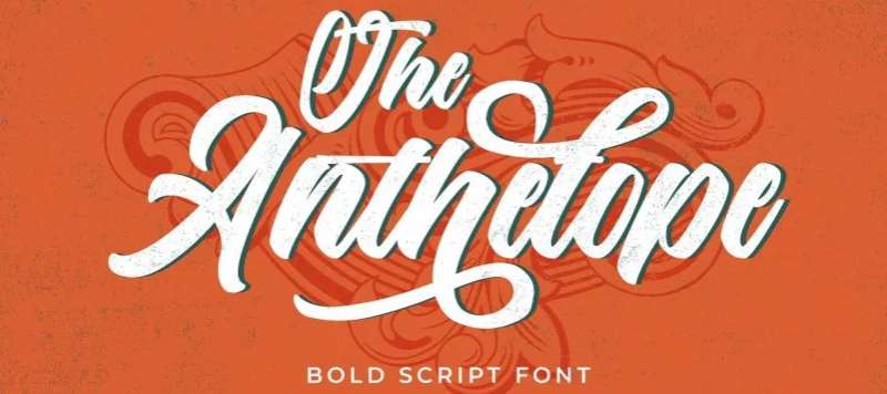 the-anthelope-script-font-1 Try These Fun Coffee Fonts Today (17 Examples)