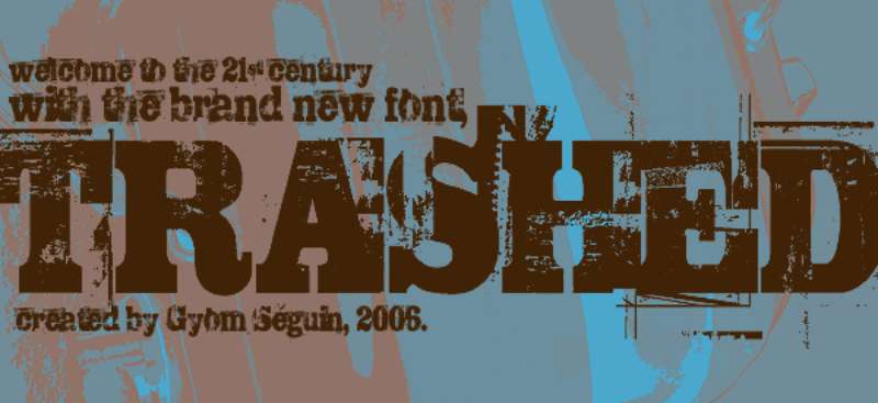 trashed-1 The Best Movie Theater Fonts for Your Creative Projects