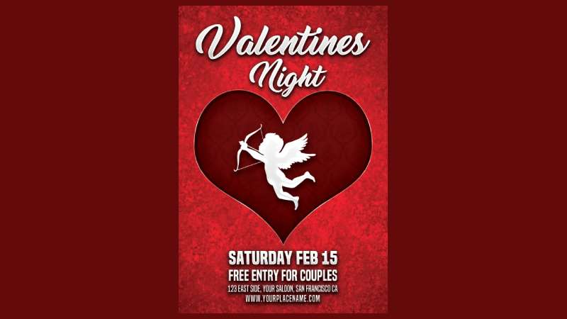 valentines-night Valentine's Day Flyers That Sell: 21 Great Examples
