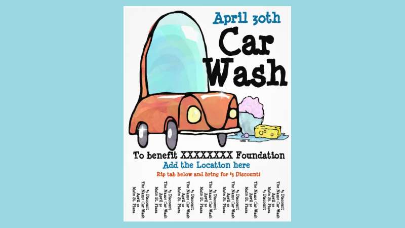 Car-wash-announcement Attention-Grabbing Car Wash Flyers for Your Business