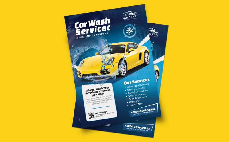 Car-wash-flyer-template-1 Attention-Grabbing Car Wash Flyers for Your Business