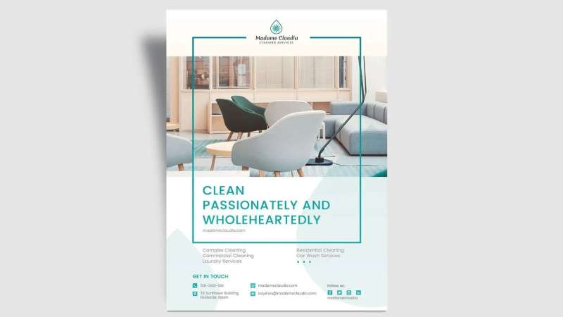 Cleaning-company Cleaning Business Flyers To Power Up Your Marketing