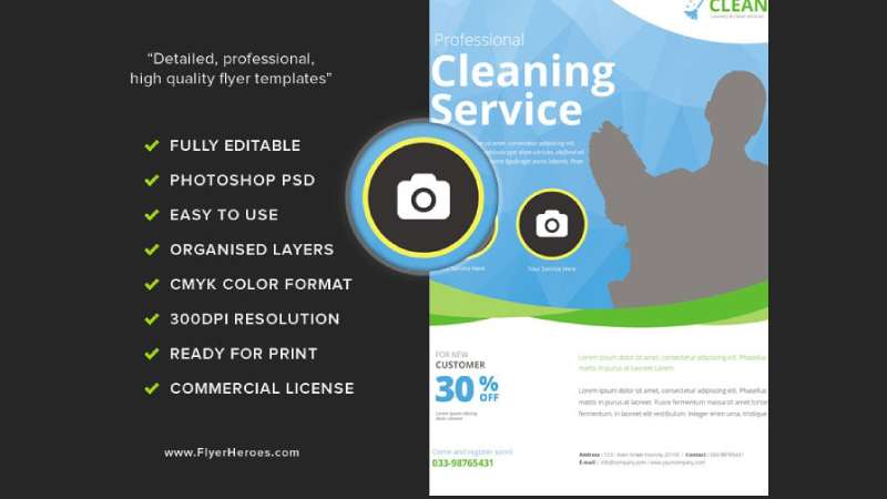 Cleaning-service-1 Stunning House Cleaning Flyers for Your Business
