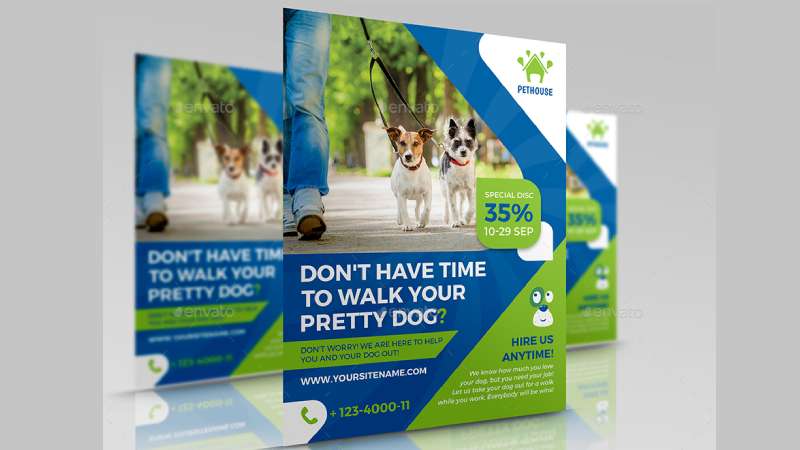 Dog-waler Top Dog Walking Flyers for Effective Marketing
