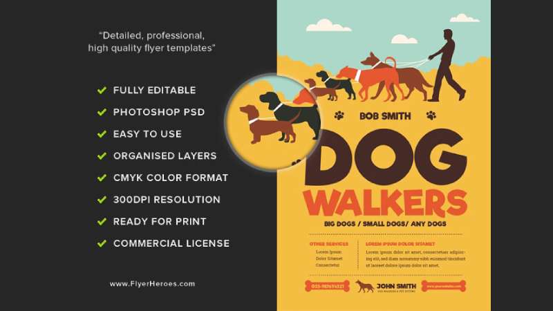 Dog-walker-flyer-1 Top Dog Walking Flyers for Effective Marketing