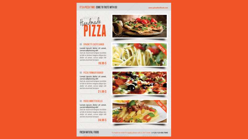 Food-and-pizza-menu-1 Boost Your Business with These Pizza Flyers