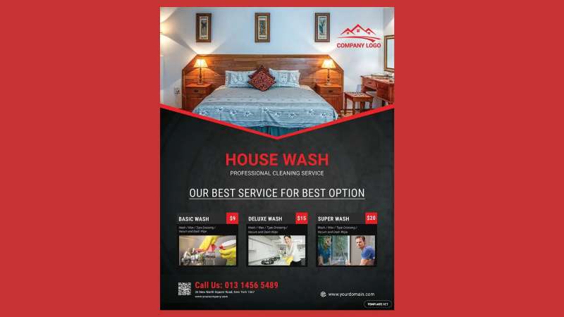 Free-simple-house Stunning House Cleaning Flyers for Your Business