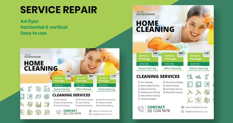 Home-cleaning-flyer-1 Stunning House Cleaning Flyers for Your Business