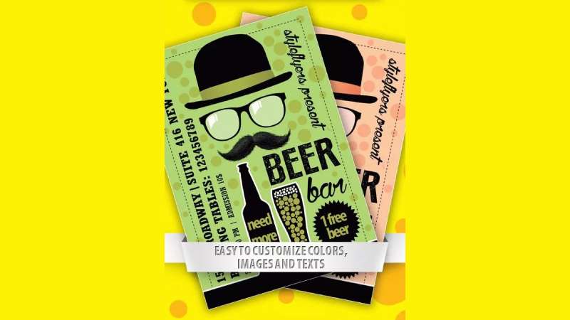Illustrated-beer Inspiring Oktoberfest Flyers to Elevate Your Marketing