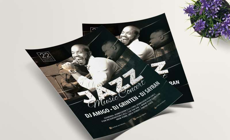 Jazz-Music-Concert-Flyer-1 Concert Flyers That Stand Out: 21 Examples and Templates