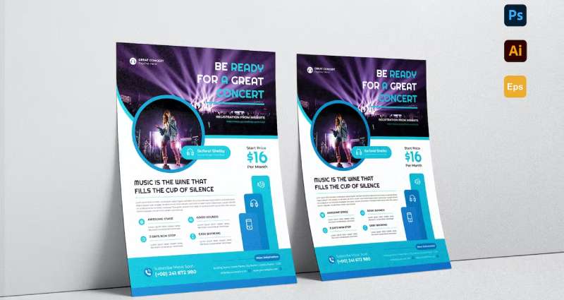 Music-concert-promote-flyer-1 Concert Flyers That Stand Out: 21 Examples and Templates