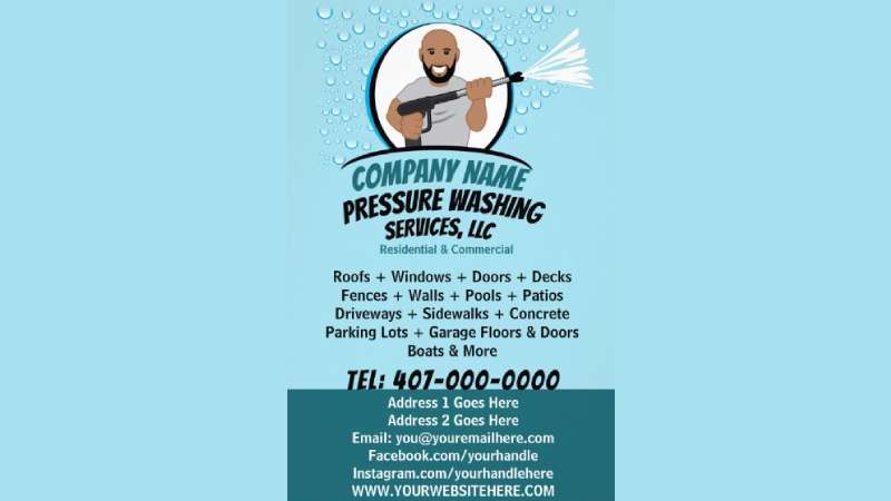 Pressure-power Eye-Catching Power Washing Flyers to Boost Your Business