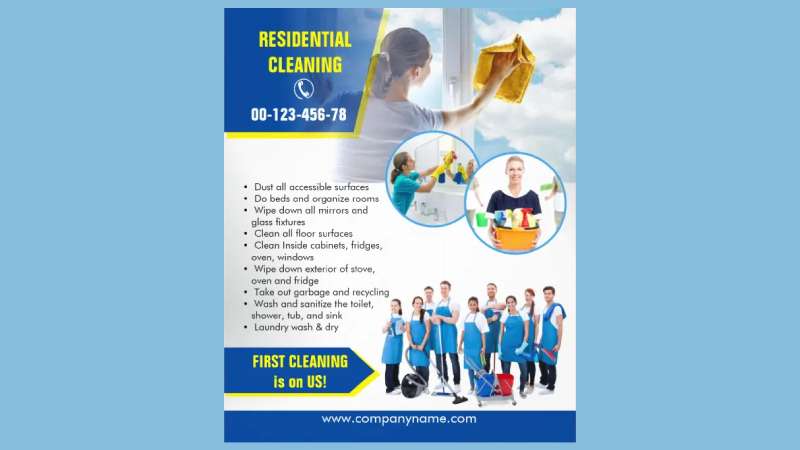 Resedential-cleaning Stunning House Cleaning Flyers for Your Business