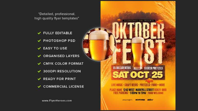 Rustik-Oktoberfest Inspiring Oktoberfest Flyers to Elevate Your Marketing