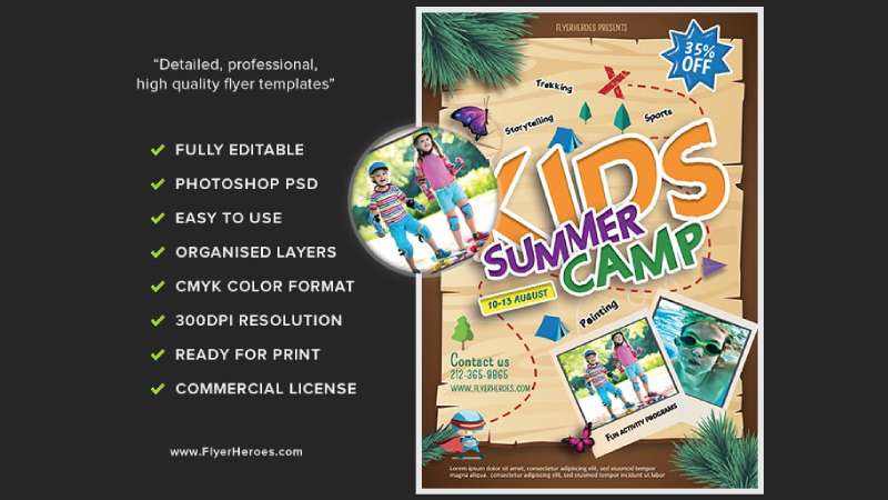 Summer-camp-flyer Eye-Catching Summer Camp Flyers