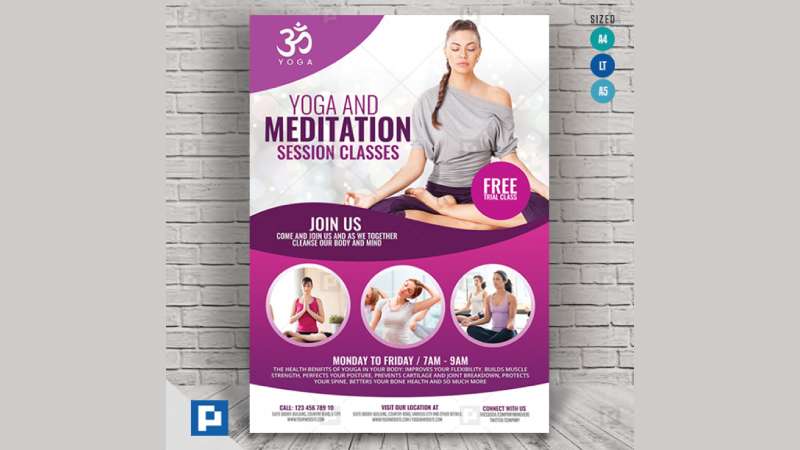 Yoga-and-meditation Boost Your Business with These Yoga Flyers