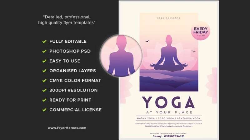 Yoga-flyer-3 Boost Your Business with These Yoga Flyers