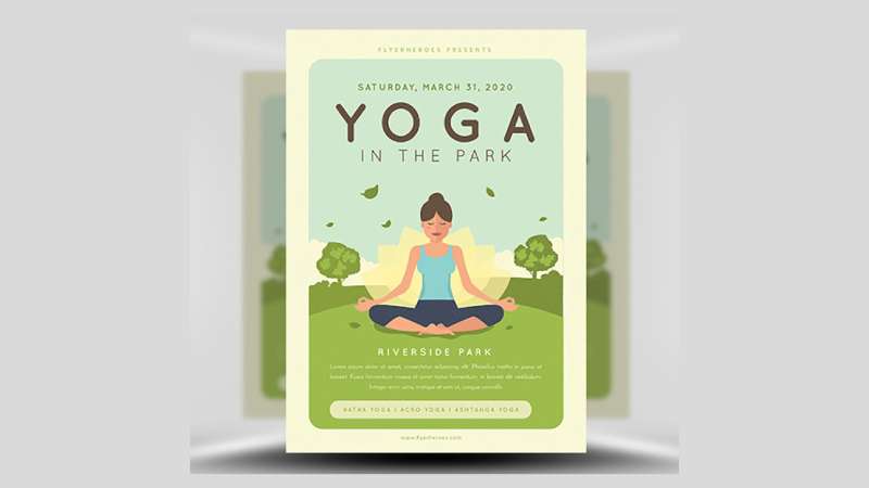 Yoga-in-the-park Boost Your Business with These Yoga Flyers