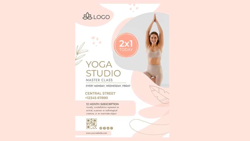 Yoga-studio Boost Your Business with These Yoga Flyers