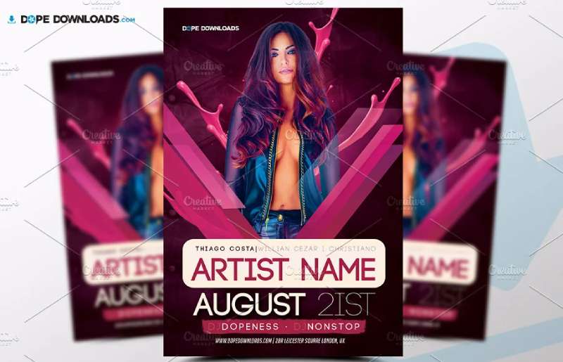 cm-pink-concert-1-1 Concert Flyers That Stand Out: 21 Examples and Templates