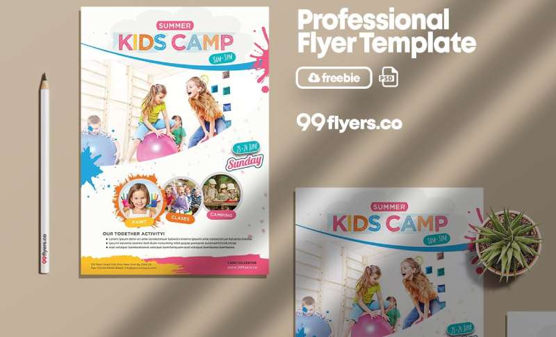 colorful-abstract-kids-summer-camp-flyer-template-1 Eye-Catching Summer Camp Flyers